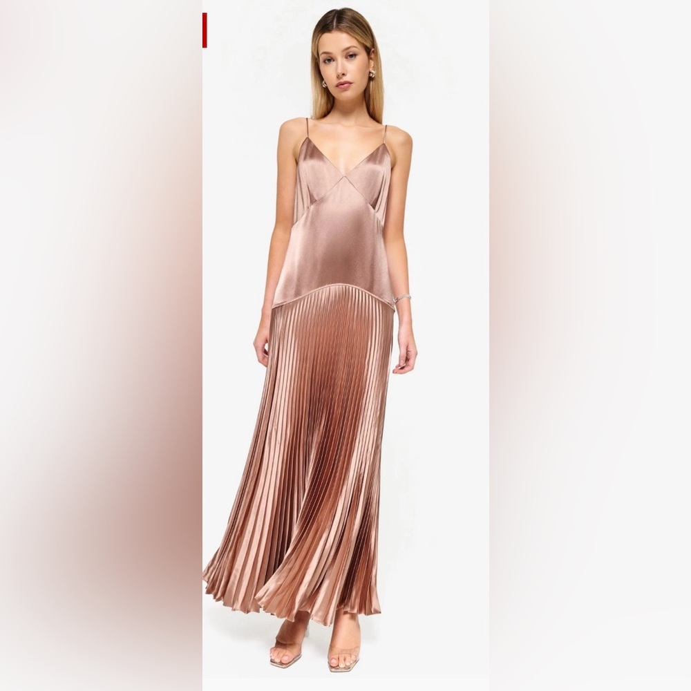 NWT CAMI NYC :: JENNELYN PLEATED GOWN | MINK